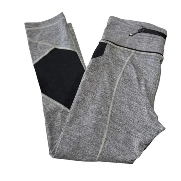 LULULEMON - Pace Rival Crop *22" Heathered Black / Black in Size 6 - Picture 6 of 10